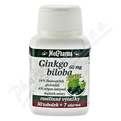 MedPharma Ginkgo biloba 60 mg Forte 37 tabliet