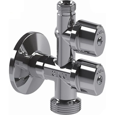 ARCO kombinovaný pračkový ventil s odbočkou 1/2\'x3/4\'x3/8\', anticalc, chrom – Zboží Mobilmania