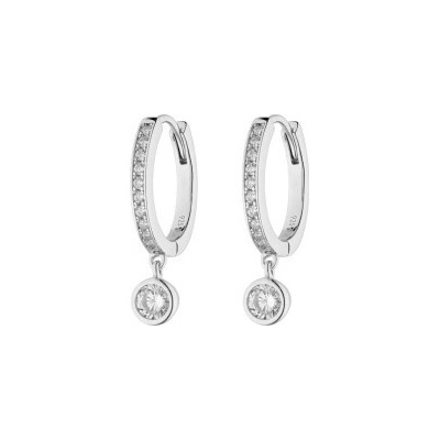 Diamonfire Luxusní stříbrné náušnice E6059