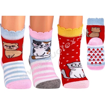 SOCKS4FUN Zimné ponožky W 5173 macka 1 k.1