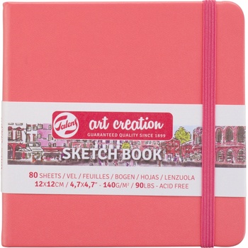 Talens Art Creation Sketchbook v pevnej väzbe Coral Red 12 x 12