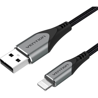 Vention LABHD Lightning MFi to USB 2.0 Braided (C89), 0,5m, šedý