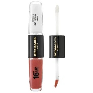 Dermacol 16H Lip Colour Extreme Long-Lasting Lipstick дълготране двуфазен цвят и гланц за устни No. 33 8 ml