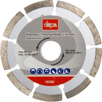 Dema Diamantový rezný kotúč segmentovaný 115 mm DDT115S
