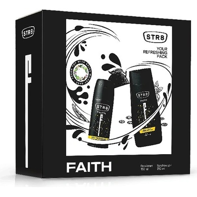 STR8 Faith deospray 150 ml + sprchový gél 250 ml darčeková sada