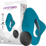 LATETOBED Ferty - вибриращо яйце за клиторна стимулация с дистанционно (синьо) - lovesexshop