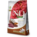 Farmina N&d dog grain free quinoa skin & coat venison, coconut medium & maxi - за чувствителен стомах, лъскав косъм и здрава козина, за кучета над 1 година, с еленско месо, киноа, кокос и куркума - 2, 5 кг pn