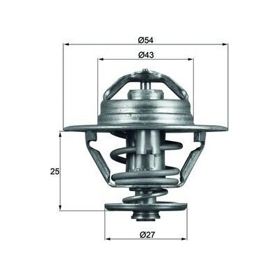 Termostat, chladivo MAHLE TX 93 79D (TX9379D)