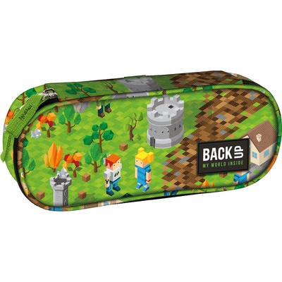 DERFORM Овален ученически несесер Derform BackUp - Gamer (88409)