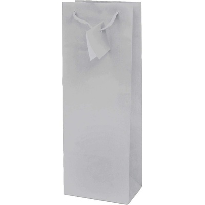 EUROCOM Подаръчна торбичка Mat Bottle, 13x36x8.5cm, сребриста (25406-А-СРЕБРИСТ)