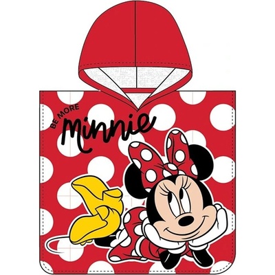 Cooneen Dívčí plážové pončo Minnie Mouse motiv Always be kind rozměr 50 × 115 cm