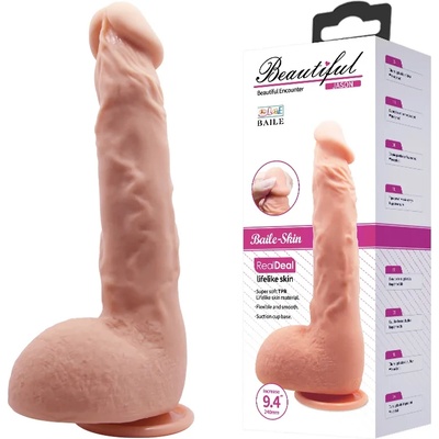 Пенис дилдо, меко и реалистично, 24см. - Beautiful Jason Dildo (DEBRA01463)
