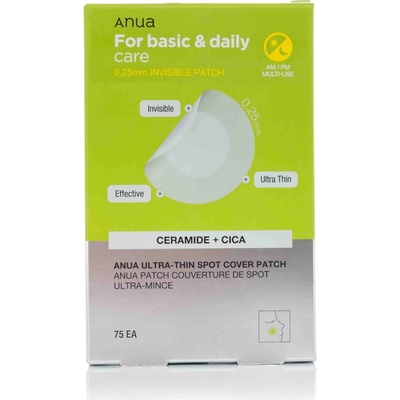 ANUA Ultratenké náplasti na výskyt vyrážek na obličeji Ultra Thin Spot Cover Patch 75 ks