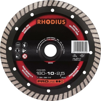 Rhodius DG35 302242 diamantový řezný kotouč 1 ks přírodní kámen