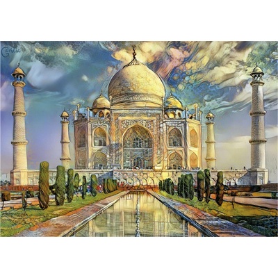 Educa - Puzzle Dream City Art: Taj Mahal - 1 000 piese