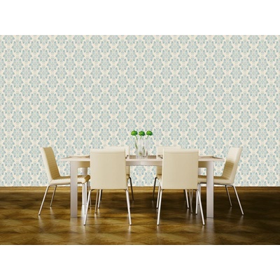 DIMEX ART Луксозна флизелинова тапета синьо-бежов орнамент