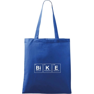 BiKE periodická tabuľka Taška bavlnená 42 x 38 cm Kráľovská modrá
