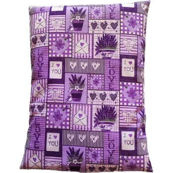 LKV Lomnice Relaxační vankúš s výplní z pohankových slupek levandule 30x40