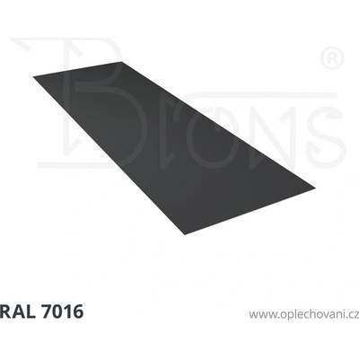 Brons Rovinný plech 650 x 2000 mm tmavě šedá