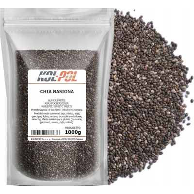 Kol-Pol CHIA SEMIENKA 1 kg Šalvia španielska prírodné semená vysoké