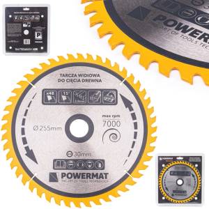 Powermat Дискова ножовка за дърво видиа 255x30 48z 41791 (PM0898)