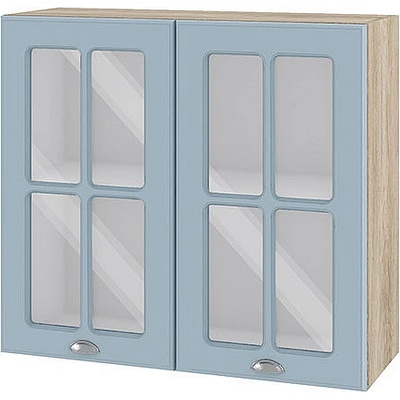 ИРИМ Горен кухненски шкаф Сити АРФ-Деним мат-06-104 80 см