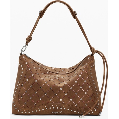 Desigual štýlová dámska kabelka 39.0X28.0X12.0cm Hnedá
