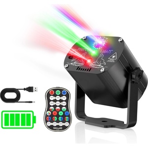 Tyonto Wireless Disco Ball Party Light 4500 mAh Battery Music Controlled Disco Light Party Light 60 Different Patterns Strobe Effect with Remote Control and 2M USB (Battery Version, Black) - 60-BT (60-BT)