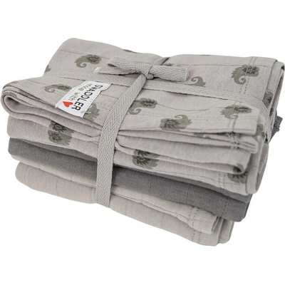 Lodger Swaddler Flower Tribe 70 x 70 cm Mist 3 ks