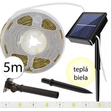 WinWin 5L-JH SMD2835 LED pásik solárny so svetelným senzorom, 5m, 5W, DC5V, teplá biela