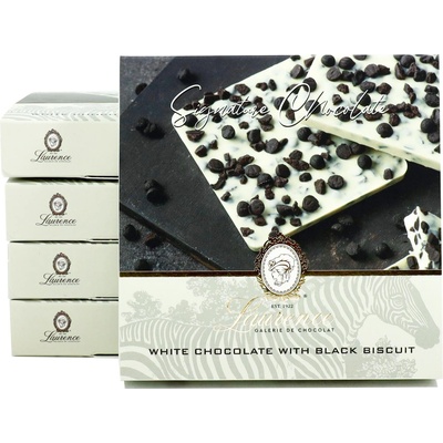 LAURENCE бял с черни бисквити