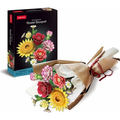 CubicFun 3D puzzle Veľká kytica 285 ks