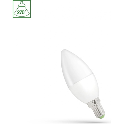 Spectrum LED LED žiarovka E14, 1W, 90LM, sviečka [WOJ+14453] Studená biela