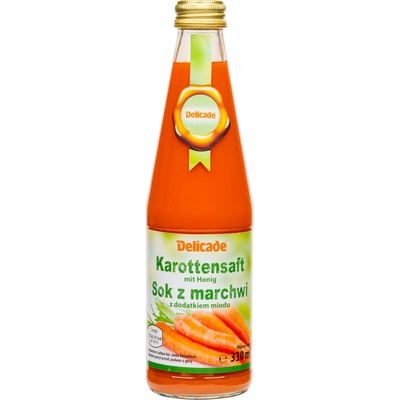 Delicade Šťáva mrkvová s medem 330 ml
