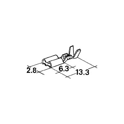 konektor 2,8mm 0,5-1mm dutinka