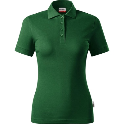 MALFINI Rimeck resist heavy polo r21 / Дамска поло риза - бутилково зелено xxl (r210617)