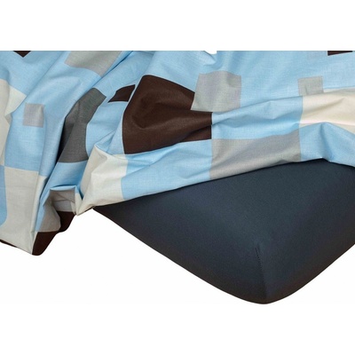 Dadka jersey prostěradlo tmavě šedé 90x220