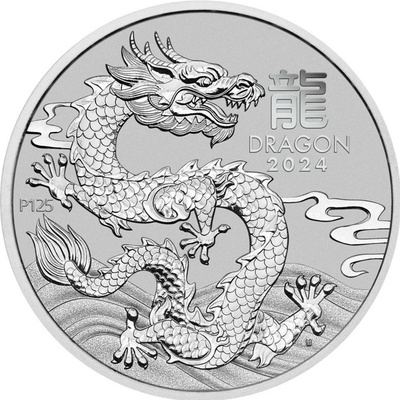 The Perth Mint Lunární série III. Rok draka platinová mince 2024 1 oz – Zboží Dáma