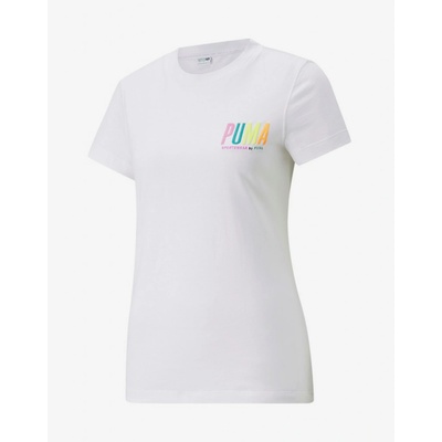 PUMA SWxP Graphic Tee bílé