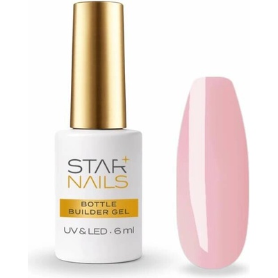 Starnails Uv Led Gel Bottle Builder Pink Elegance baby růžový stavební liquid gel 004 6ml