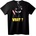 NOONEBRAND Тениска What? черна котка - XL, Black