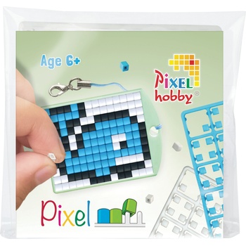 Pixelhobby Мозайка с пиксели Pixelhobby, Ключодържател - Син кит (23110)