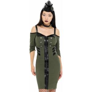 KILLSTAR Дамска рокля от KILLSTAR - Miss Stardust - КАКИ - KSRA002419