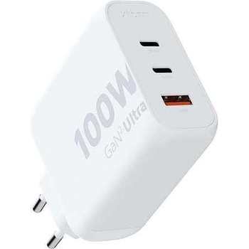 Xtorm Зарядно Xtorm GaN2 Ultra USB, 2 порта USB-C, 220V, 100W, бял цвят