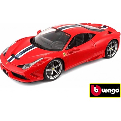 Bburago Ferrari 458 Speciale Ferrari Race&Play červená 1:18