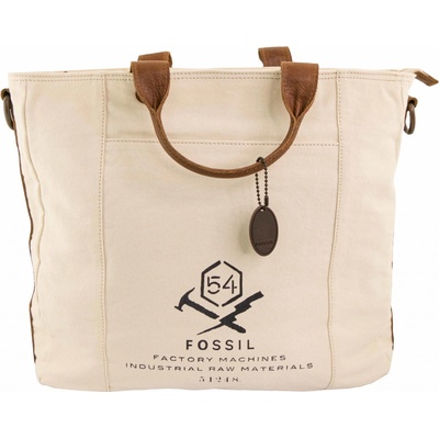 Fossil Men Shoulderbag Carrier Utility Beige bílá