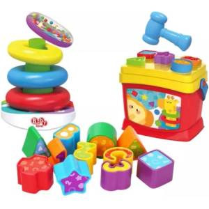 Man Yuk Toys Комплект игра с сортер на форми и кула за подреждане (35777c)