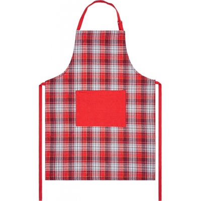 Home Elements Kuchyňská zástěra Káro červenošedé 60x80cm