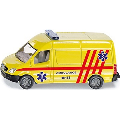 Siku Auto ambulance dodávka žlutá CZ model kov 0809