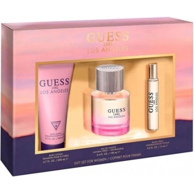 GUESS Комплект за жени Guess 1981 Los Angeles - Тоалетна вода 100 мл + 200 мл + 15 мл